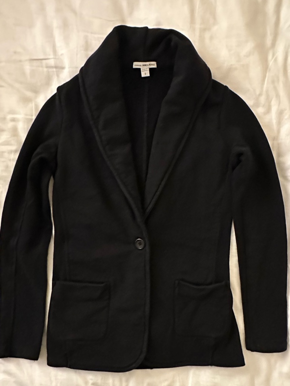 James Perse Shawl Collar Blazer Black